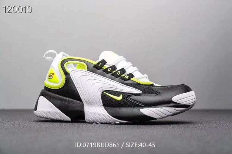New Nike M2K Tekno White Black Yellow Shoes